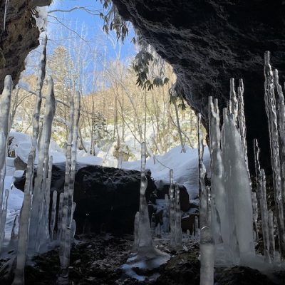 Karurusu ice stalagmite 2