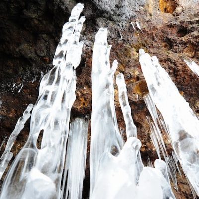 Karurusu ice stalagmite 1